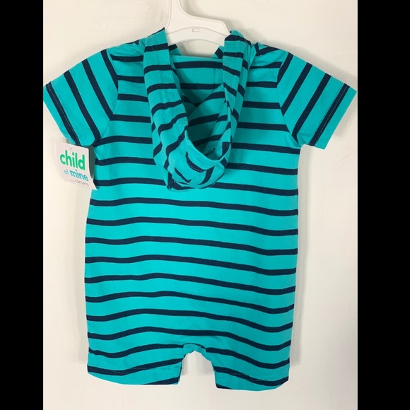 Infant Boy Striped Romper Shorts -Infant clothing - Picture 2 of 2